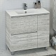 Comforty Мебель для ванной Верона 90 (Quadro) дуб белый – картинка-21